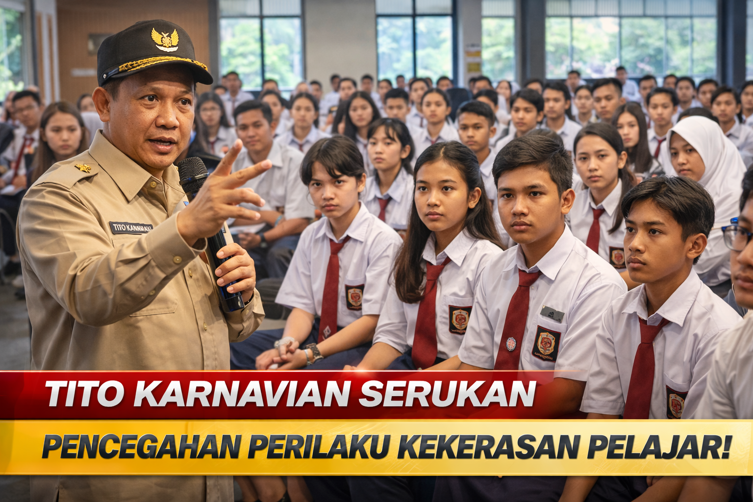 Tito Karnavian Serukan Pencegahan Perilaku Kekerasan Pelajar